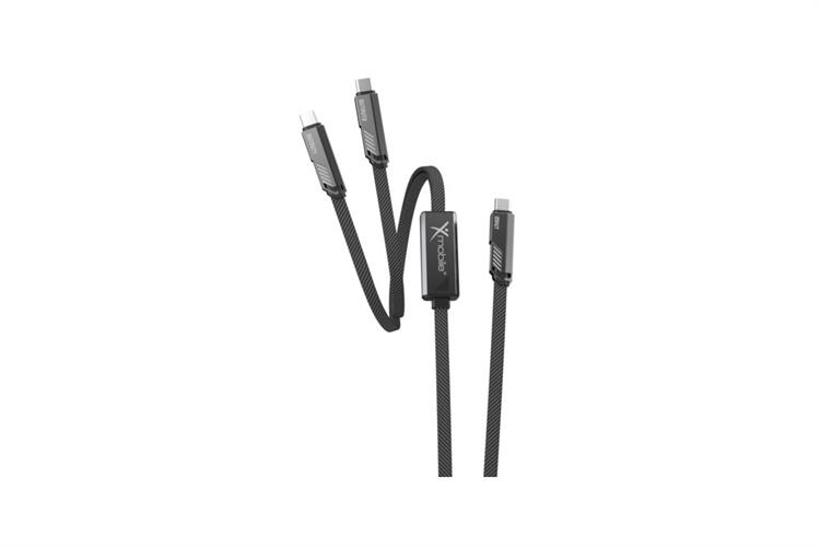 Cáp sạc nhanh và truyền dữ liệu 2 đầu Type C - Type C 100W 1.5m Xmobile DR-T19