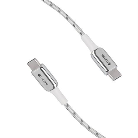 Cáp sạc nhanh và truyền dữ liệu Type-C - Type-C 100W 1.25m Mazer M-PL3PRO-C2C125-WH