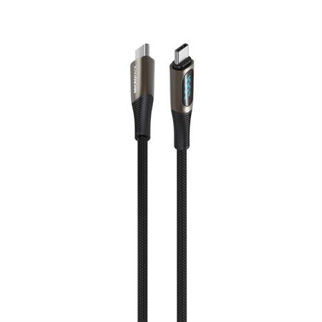 Cáp sạc nhanh và truyền dữ liệu Type-C - Type-C 100W 2m MicroPack Power Link C2 MC C100 - Đen