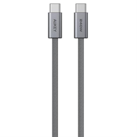 Cáp sạc nhanh và truyền dữ liệu Type-C - Type-C 240W 1m Aukey CB-DCC241 - Xám