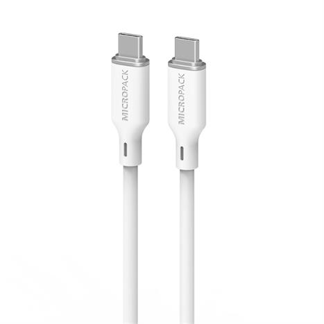 Cáp sạc nhanh và truyền dữ liệu Type-C - Type-C 60W 1.2m MicroPack Power Link C1 MC C60 - Trắng