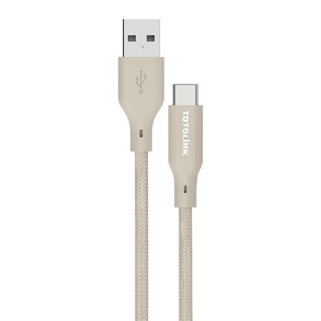 Cáp sạc nhanh và truyền dữ liệu USB-A - Type-C 15W 1m Totolink T1AC-MT