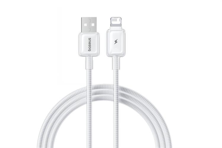 Cáp sạc USB A - Lightning 12W 1m Baseus Crystal CB000129