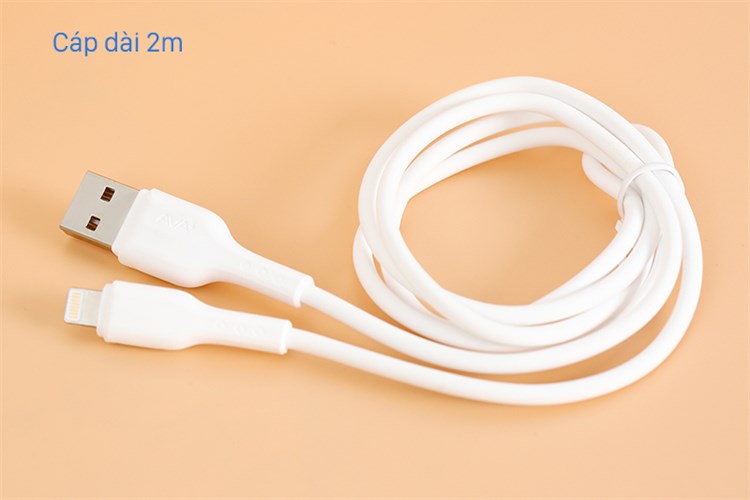 Cáp sạc và truyền dữ liệu USB-A - Lightning 10W 2m AVA+ Kalf