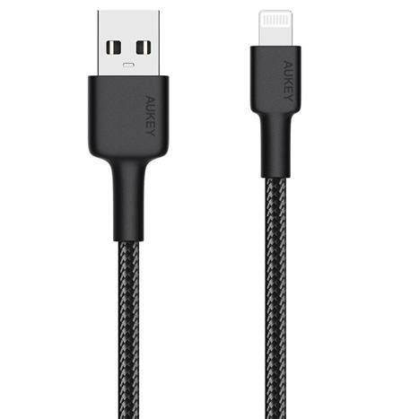 Cáp sạc và truyền dữ liệu USB-A - Lightning 12W 0.9m Aukey CB-BAL7 - Đen