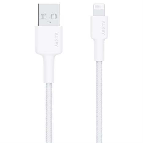 Cáp sạc và truyền dữ liệu USB-A - Lightning 12W 0.9m Aukey CB-BAL7 - Trắng