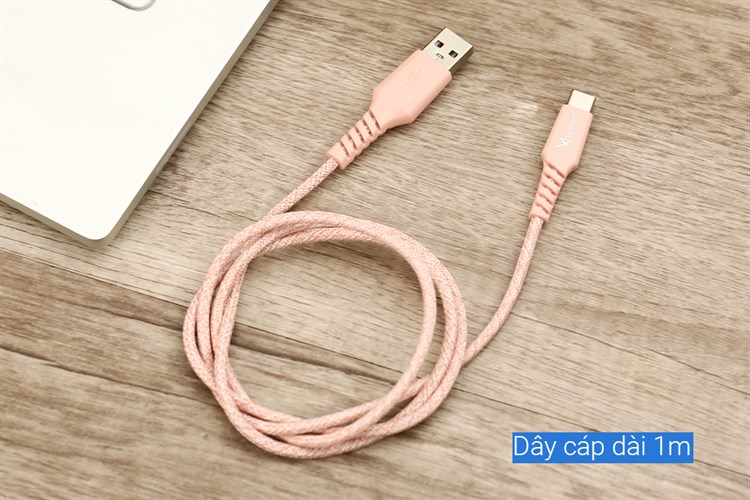Cáp sạc và truyền dữ liệu USB-A - Type-C 15W 1m Xmobile DS09CP-WB