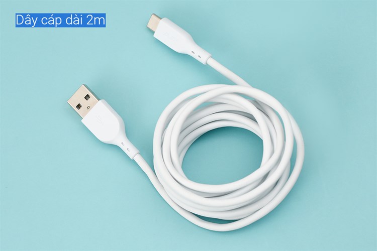 Cáp sạc và truyền dữ liệu USB-A - Type-C 15W 2m AVA+ DS08C