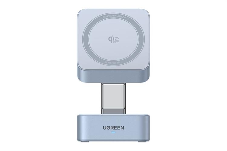 Đế sạc nhanh không dây 2 in 1 Qi2.2 25W Magnetic Ugreen Magflow W752 55960B