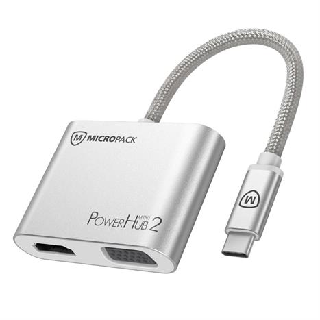 Hub chuyển đổi Type C 4 in 1 MicroPack Power Hub Mini 2 MDC 4V