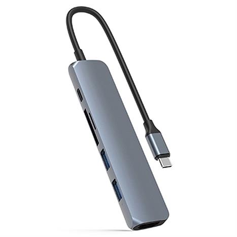Hub chuyển đổi Type-C 6 in 1 Hyperdrive HD22E-SILVER