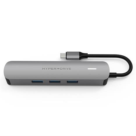 Hub chuyển đổi Type-C 6 in 1 Hyperdrive HD233B-SILVER