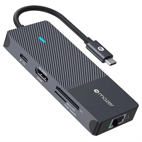 Hub chuyển đổi Type-C 8 in 1 Mazer M-UC2MULTI7007-BK