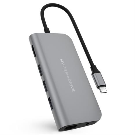 Hub chuyển đổi Type-C 9 in 1 Hyperdrive HD30F-GREY