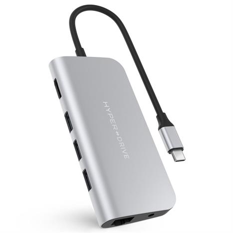 Hub chuyển đổi Type-C 9 in 1 Hyperdrive HD30F-SILVER