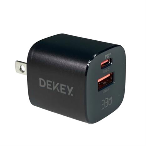 Sạc nhanh 2 cổng USB Type-C PD 33W Dekey Power Pioneer A2388 - Đen