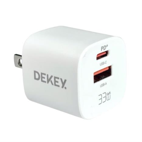 Sạc nhanh 2 cổng USB Type-C PD 33W Dekey Power Pioneer A2388 - Trắng