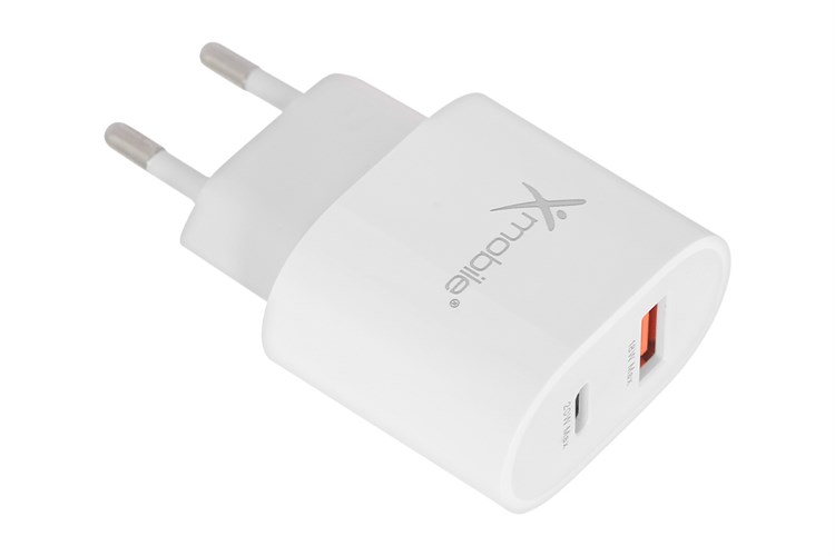 Sạc nhanh 2 cổng USB Type-C QC3.0 PD 20W Xmobile DC02