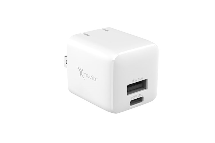 Sạc nhanh 2 cổng USB Type-C QC3.0 PD 20W Xmobile DS255A