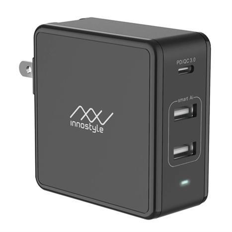 Sạc nhanh 3 cổng Type-C PD 61W Innostyle Gomax Plus IC73-3PDBLK
