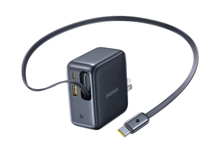 Sạc nhanh 3 cổng USB Type-C PD GaN6 Pro 100W Baseus EnerCore CJ11 E0120N kèm Cáp dây rút Type-C
