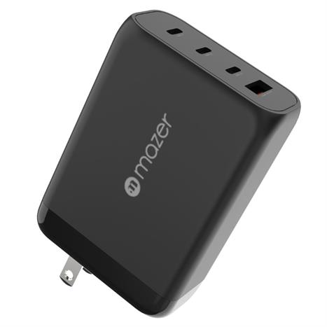 Sạc nhanh 4 cổng USB Type-C PD GaN 120W Mazer M-GAN120W-BK