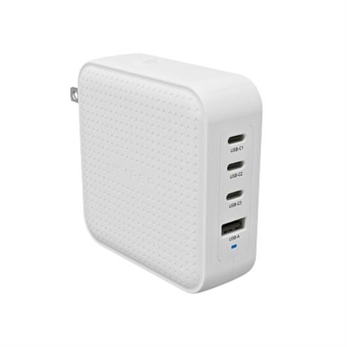 Sạc nhanh 4 cổng USB Type-C PD QC 3.0 GaN 100W HyperJuice HJ1002WHWWGL - Trắng