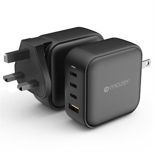 Sạc nhanh 4 cổng USB Type-C PD QC 3.0 GaN 100W Mazer M-GAN100W-BK