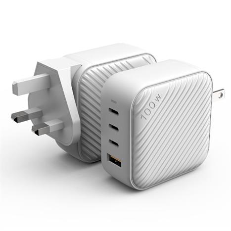 Sạc nhanh 4 cổng USB Type-C PD QC 3.0 GaN 100W Mazer M-GAN100W-WH