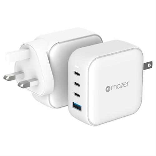 Sạc nhanh 4 cổng USB Type-C PD QC 4+ GaN 100W Mazer M-GAN100W-BC