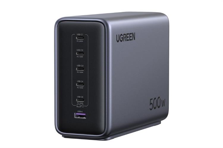 Sạc nhanh 6 cổng USB Type-C PD 500W Ugreen Nexode X759 55550B