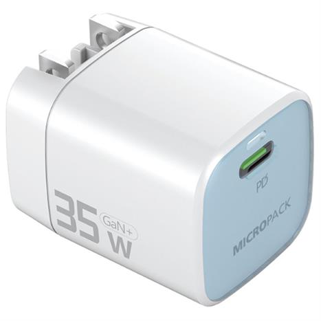 Sạc nhanh Type-C PD GaN 35W MicroPack Power Server 35 MWC-135 - Xanh dương