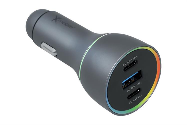 Sạc xe hơi 3 cổng Type C PD QC 3.0 100W Xmobile SN-610