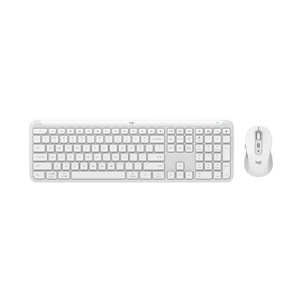 Bộ bàn phím chuột không dây Logitech MK950 Signature Slim Trắng (Bluetooth/Wireless)