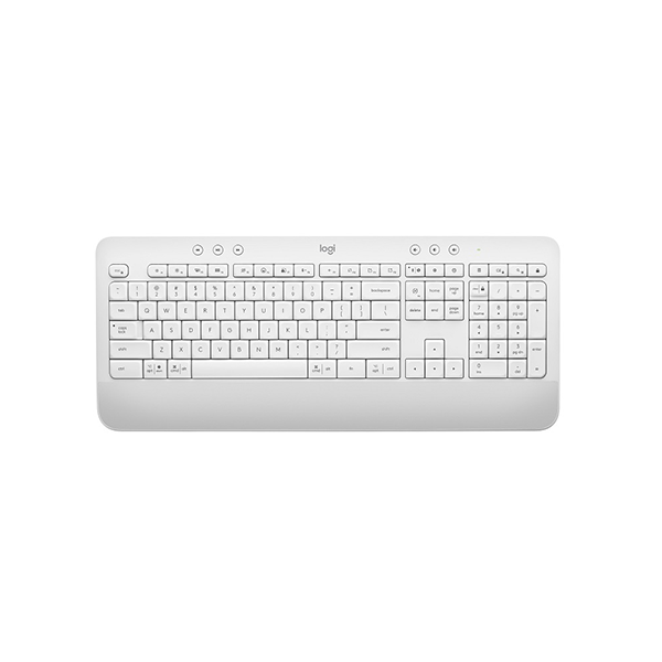 Bàn phím không dây Logitech K650 Signature Trắng – Êm ái, đa thiết bị, pin lâu