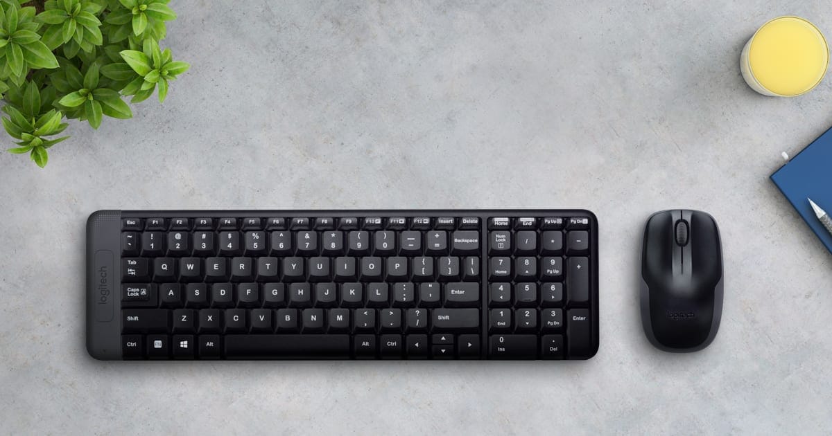 Logitech MK220 – Bộ bàn phím chuột không dây nhỏ gọn, giá rẻ