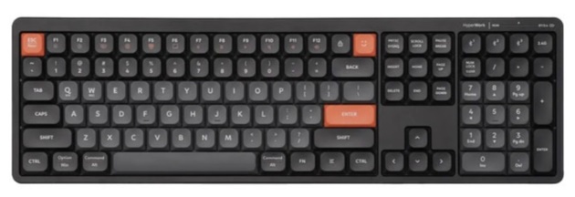 Bàn phím không dây HyperWork SilentKey HPW-TS01-BLK – Fullsize, gõ êm, chính hãng tại Vietitpro.vn
