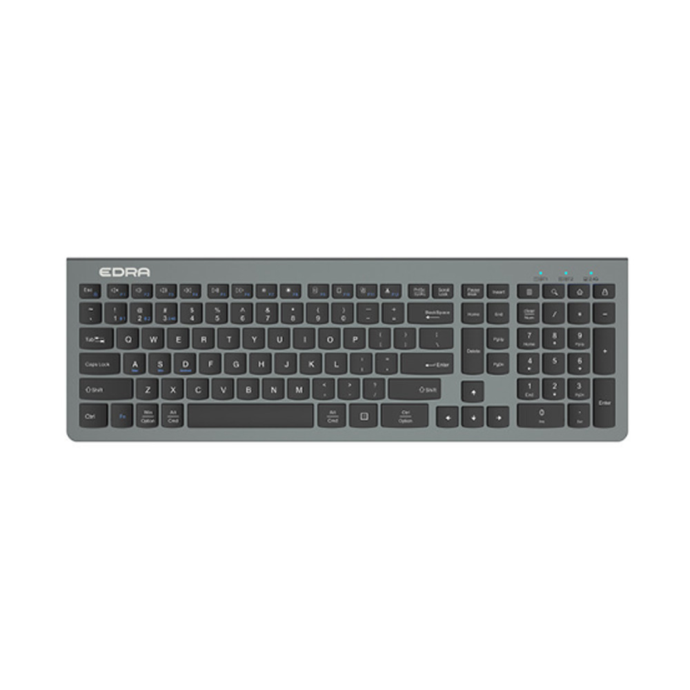 Bàn phím không dây E-Dra EK507 Silent Đen – Gõ êm, pin lâu, thiết kế đẹp