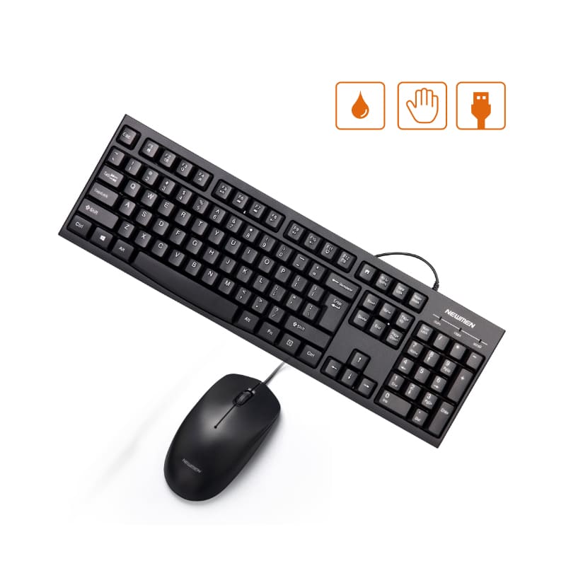 Bộ bàn phím chuột Newmen T007 (Đen) – Chuẩn văn phòng, giá rẻ, độ bền cao