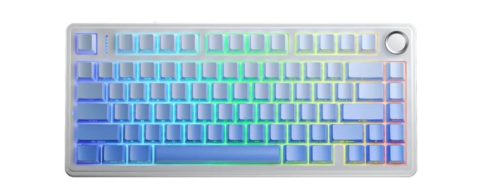 Bàn phím cơ Aula F75/ F75 Pro 3 Mode Trắng Xanh Gradient – Star Vector Switch