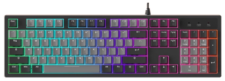 Bàn phím cơ DareU EK104 Grey Black | DareU Dream Switch | PBT Keycap bền đẹp
