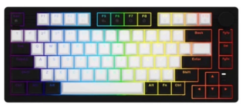 Bàn phím cơ DareU EK75 White Black | DareU Dream Switch | PBT Keycap