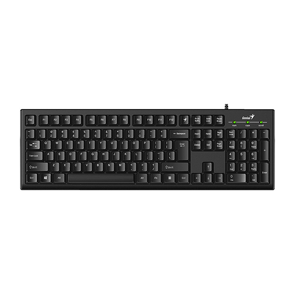 Bàn phím Genius KB-100 có dây | Thiết kế chống tràn – Giá rẻ, bền bỉ
