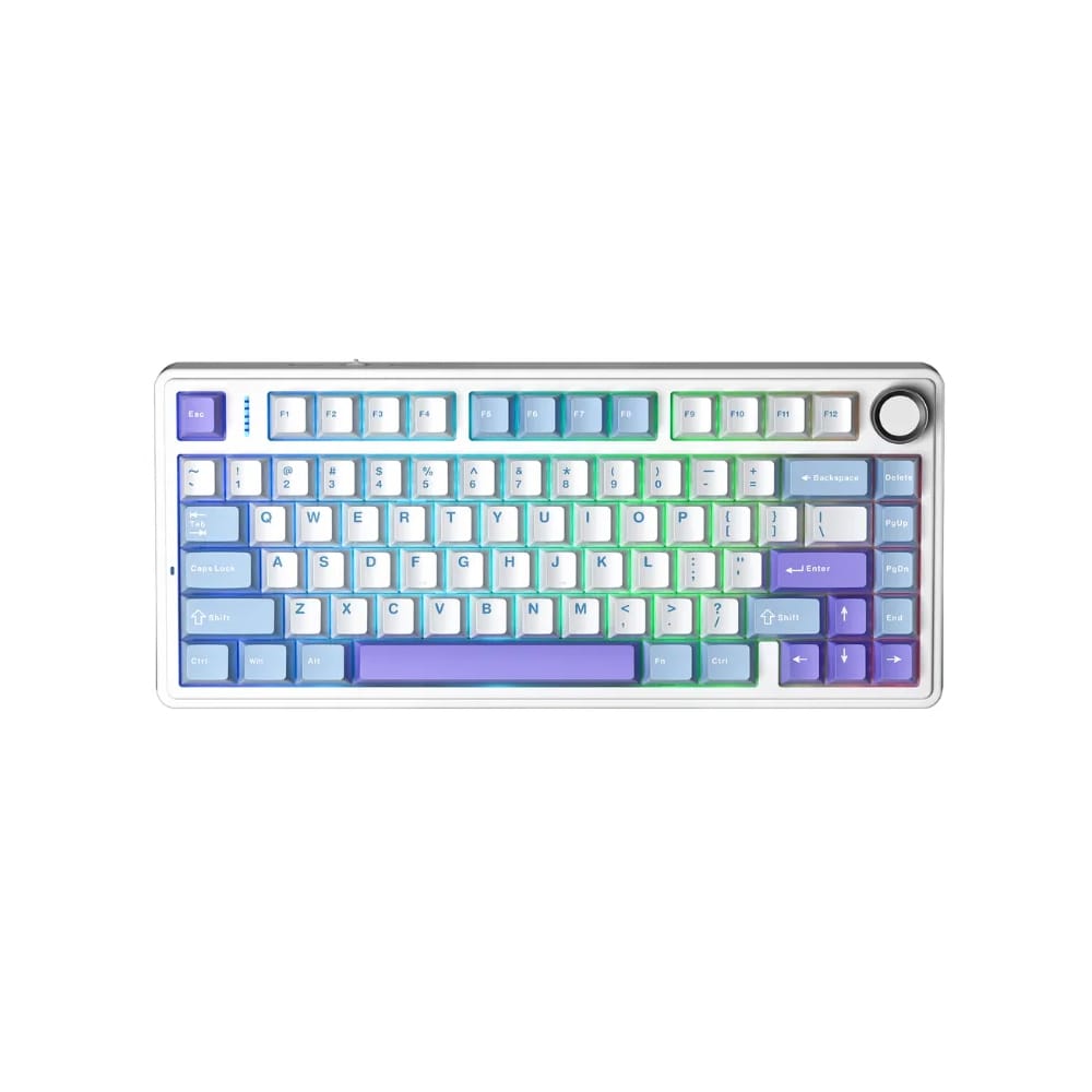 Bàn phím cơ Aula F75 Star Vector | Xanh - Trắng - Tím | Keycap PBT