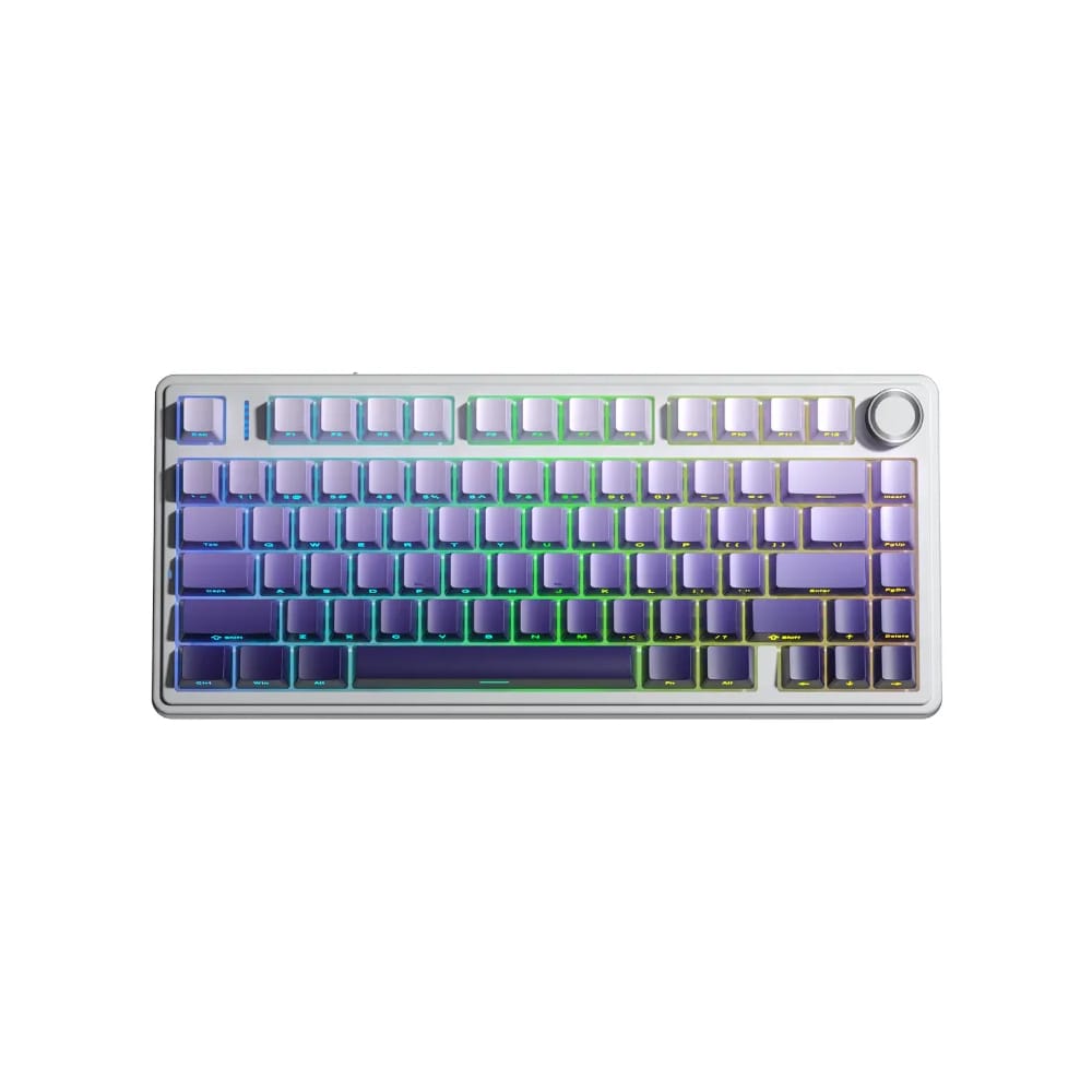 Bàn phím cơ Aula F75/F75 Pro 3 Mode Trắng Tím Gradient | Star Vector Switch | LED RGB