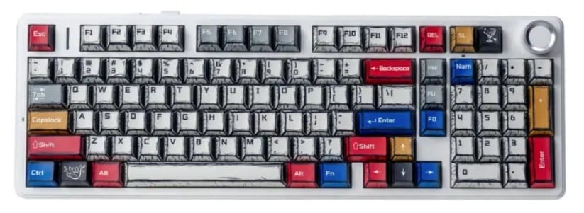Bàn phím cơ Aula F99 PRO Comic – Star Vector Switch, Có Núm Xoay | LED RGB Rực Rỡ