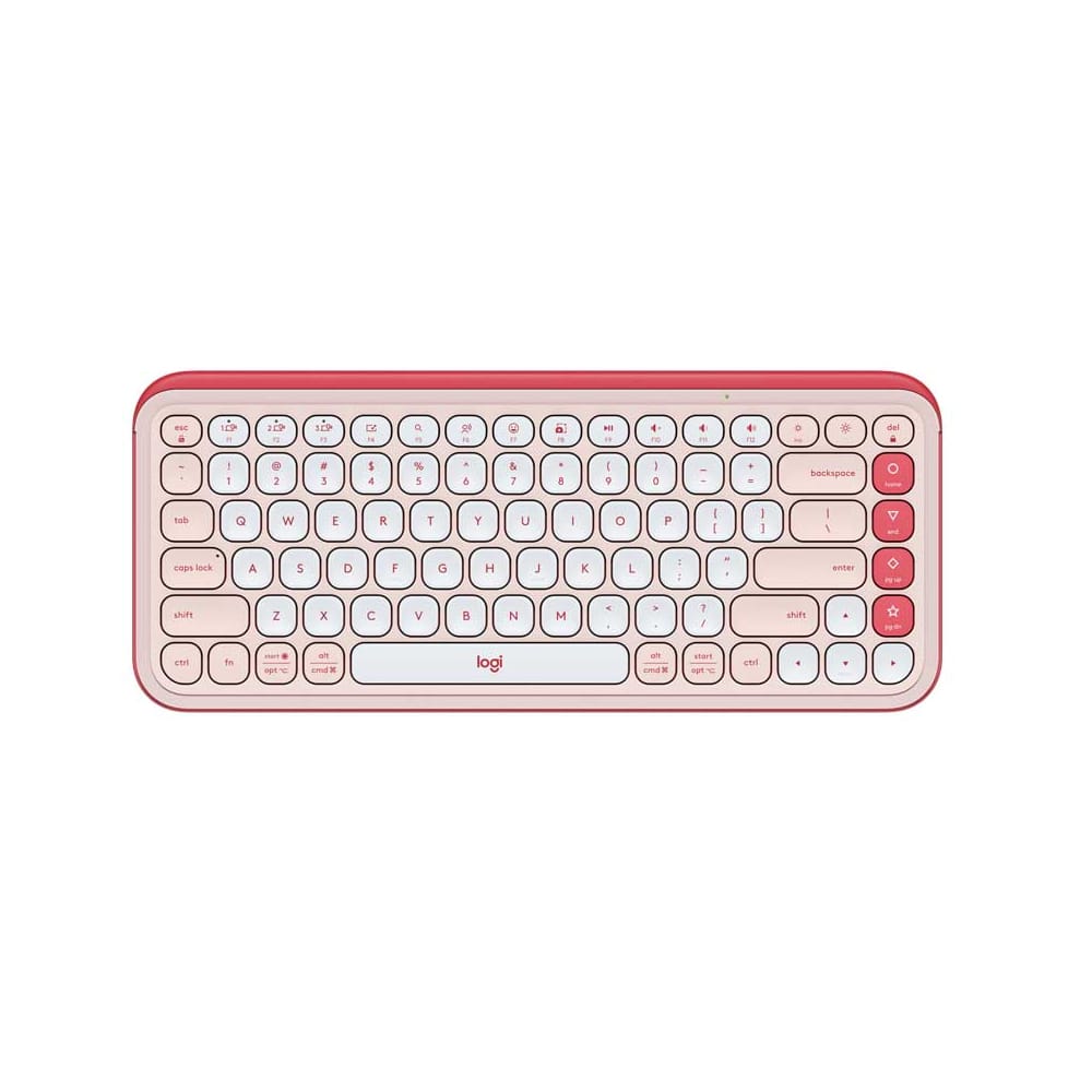 Bàn phím không dây Logitech POP Icon Keys màu hồng – Bluetooth/Wireless, thời trang & cá tính