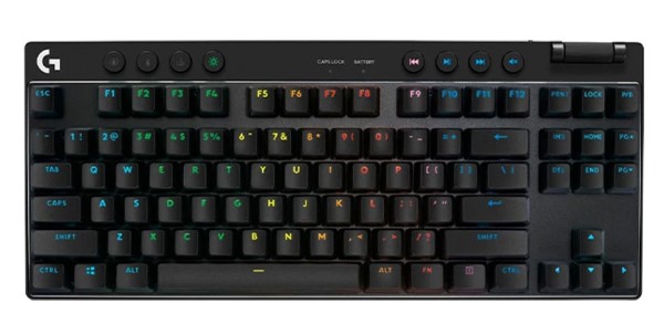 Bàn phím cơ Logitech G Pro X TKL LightSpeed Wireless Tactile (Đen) – Chuẩn eSports, Hiệu năng vượt trội