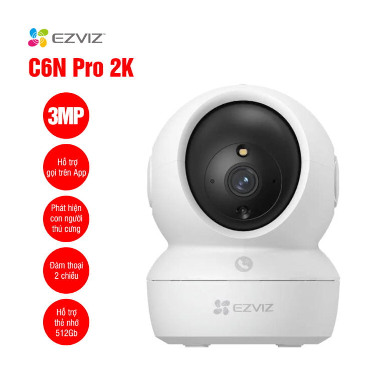 Camera Wifi thông minh EZVIZ C6N Pro 2K 3MP - Camera EZVIZ C6N Pro quay quét 360°