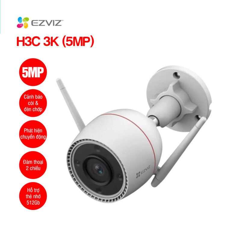 Camera WiFi thông minh 5MP EZVIZ H3C 3K CS-H3c-R100-1J5WKFL - Camera EZVIZ H3C 5MP